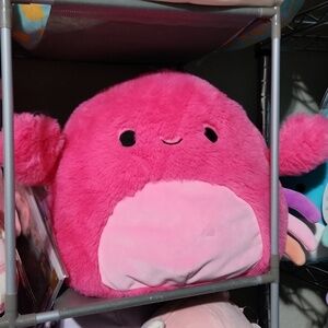 Squishmallow Cyra Crab Pink Fuzzy 12 Inch New